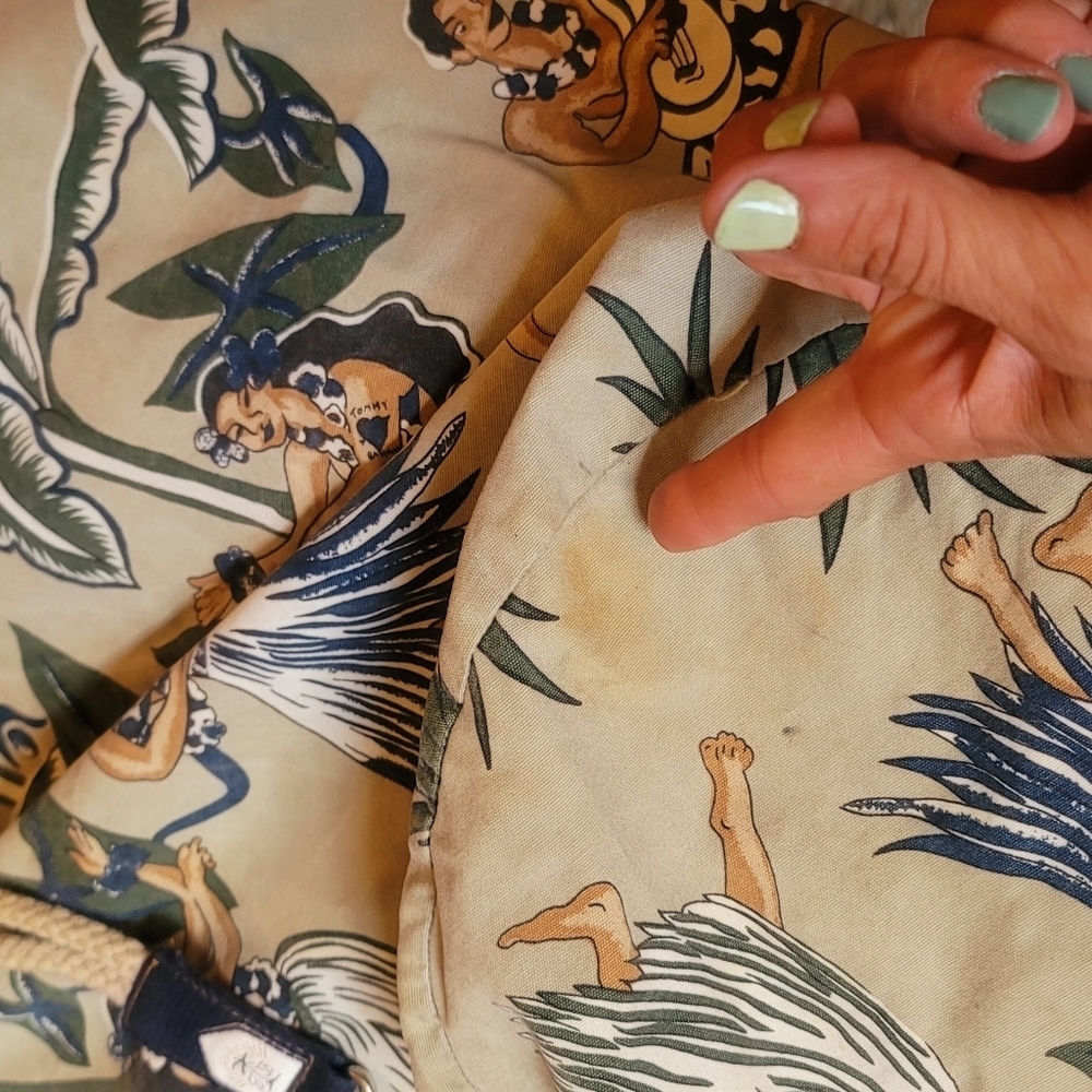 Tommy Bahama Hawaiian Theme Drawstring Beach Bucket‎ Backpack Sling Bag - Picture 4 of 9